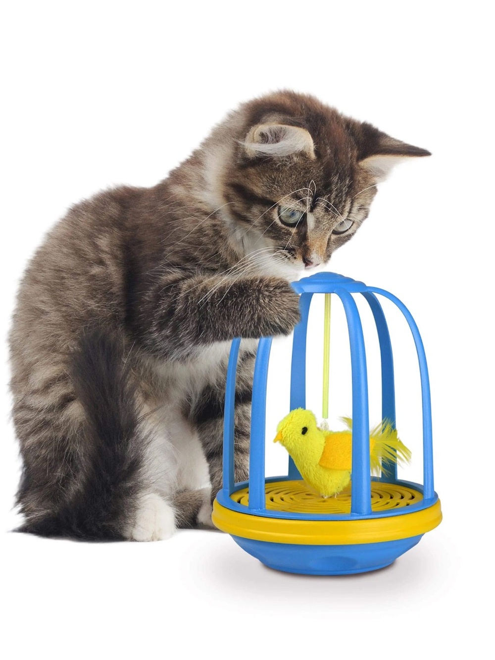 OurPets Bird in Cage Electronic Cat Toy